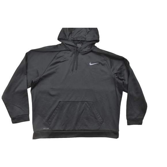 Nike Dri-FIT Men's Black Pullover Hoodie Sweatshirt Big & Tall Size 3XL Swoosh - Picture 1 of 8